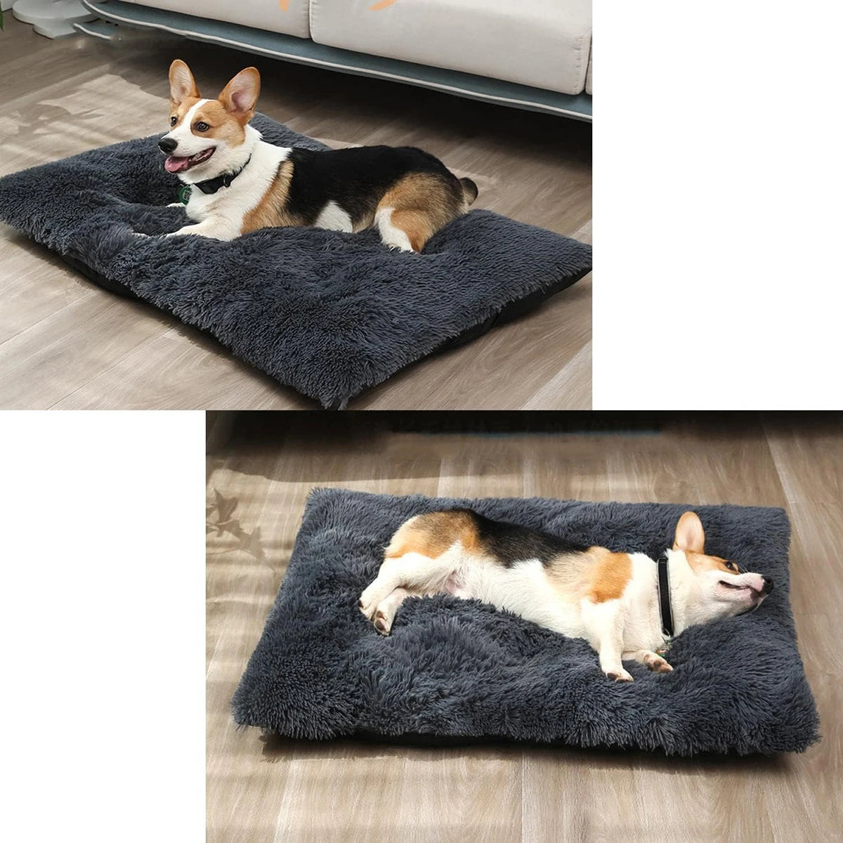 Washable Plush Large Dog Bed - Anti-Anxiety, Warm, Comfortable Sleeping Mat - Dream Pet Supply Store