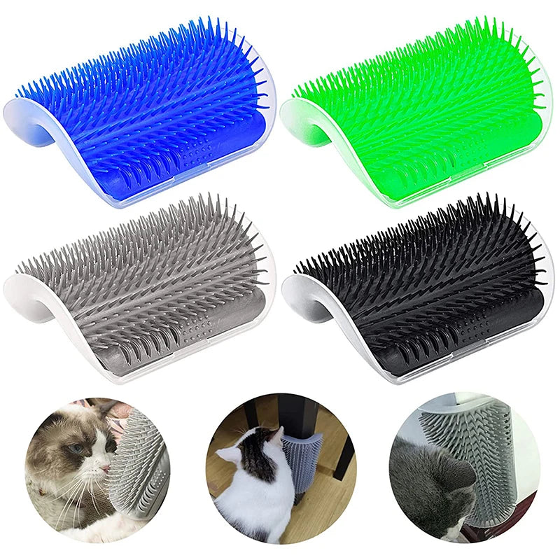 Pet Brush Comb Play Cat Toy - Self Groomer Massage Comb with Catnip and Face Scratcher - Dream Pet Supply Store