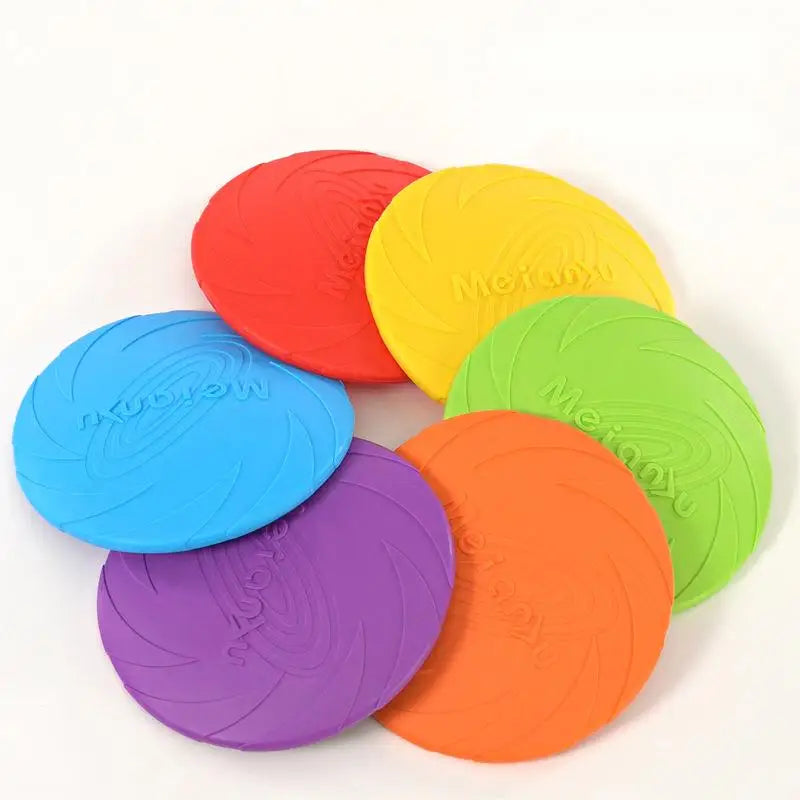 OUZEY Bite-Resistant Flying Disc Toy for Dogs - Multi-Functional Puppy Training and Interactive Outdoor Game - Dream Pet Supply Store