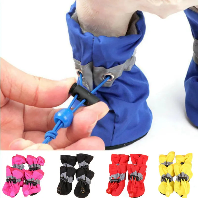 Waterproof Pet Dog Shoes Set - Anti-Slip Rain Boots for Small Cats and Dogs - Dream Pet Supply Store