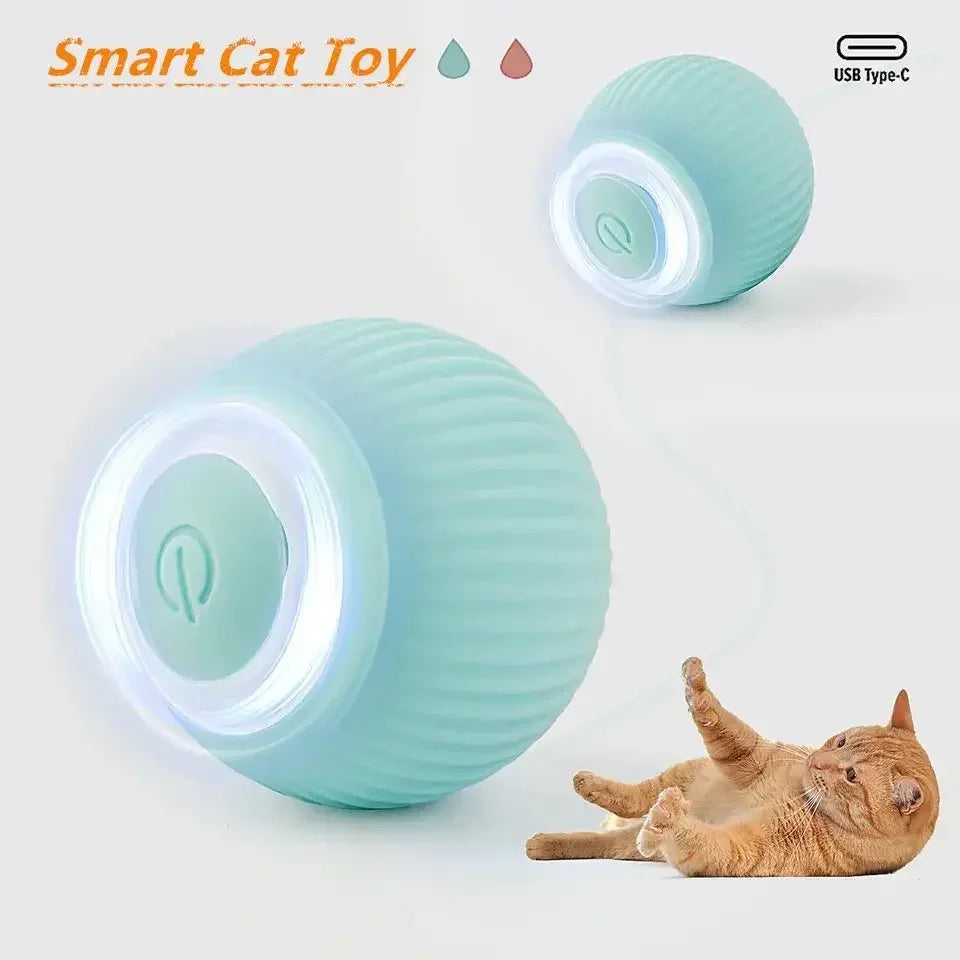 Smart Cat Rolling Ball Toys Rechargeable Cat Toys Ball Motion Ball Self-moving Kitten Toys for Indoor Interactive Playing 2024 4 - Dream Pet Supply Store