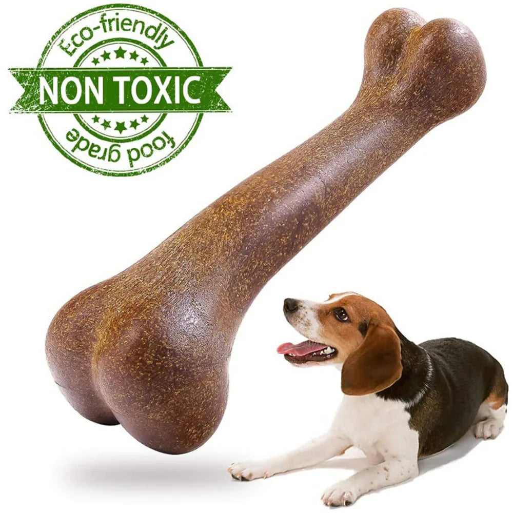 Nearly Indestructible Dog Bone Chew Toys - Natural, Non-Toxic, Anti-Bite Puppy Toys for Small, Medium, Large Dogs - Dream Pet Supply Store