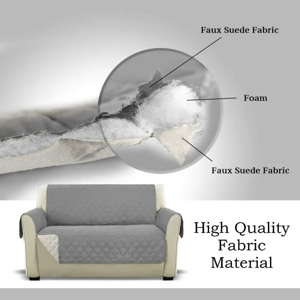 Waterproof Sofa Cover | Quilted Anti-Wear Couch Cover | Pet and Kid-Friendly Furniture Slipcover | 1/2/3 Seater - Dream Pet Supply Store
